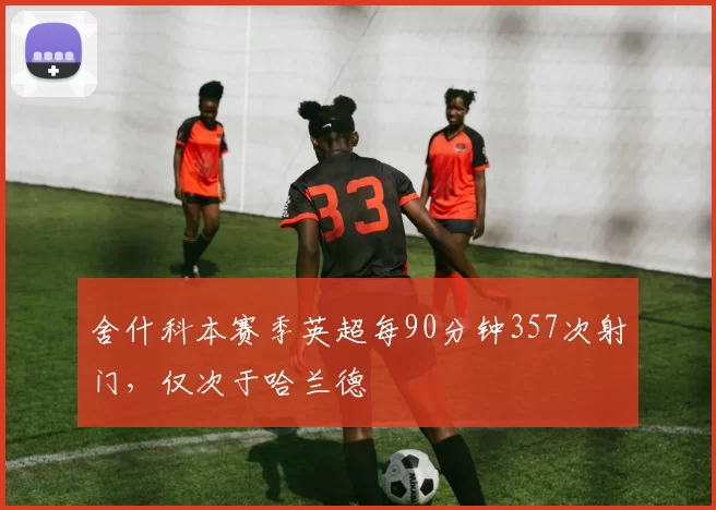 舍什科本赛季英超每90分钟357次射门，仅次于哈兰德